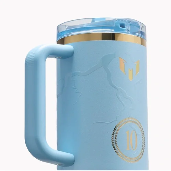 Stanley Messi Quencher Flip Straw 40oz Tumbler NWT - Picture 4 of 5